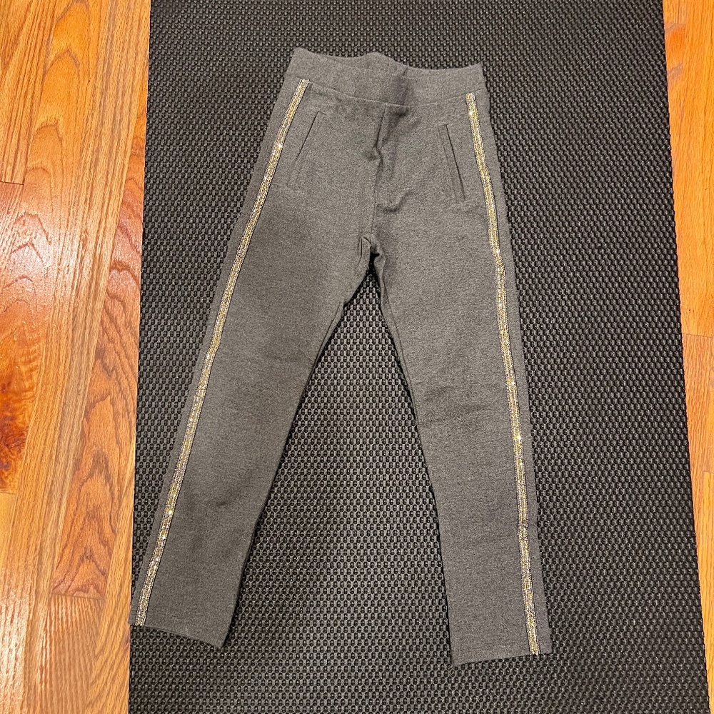 Zara Leggings with Jeweled Trim - Size 8